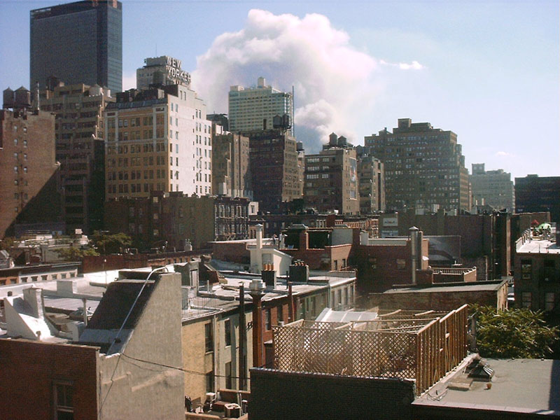 looking South from 40th & 9th 9/11/01